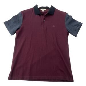 Burgundy Burberry Button Up